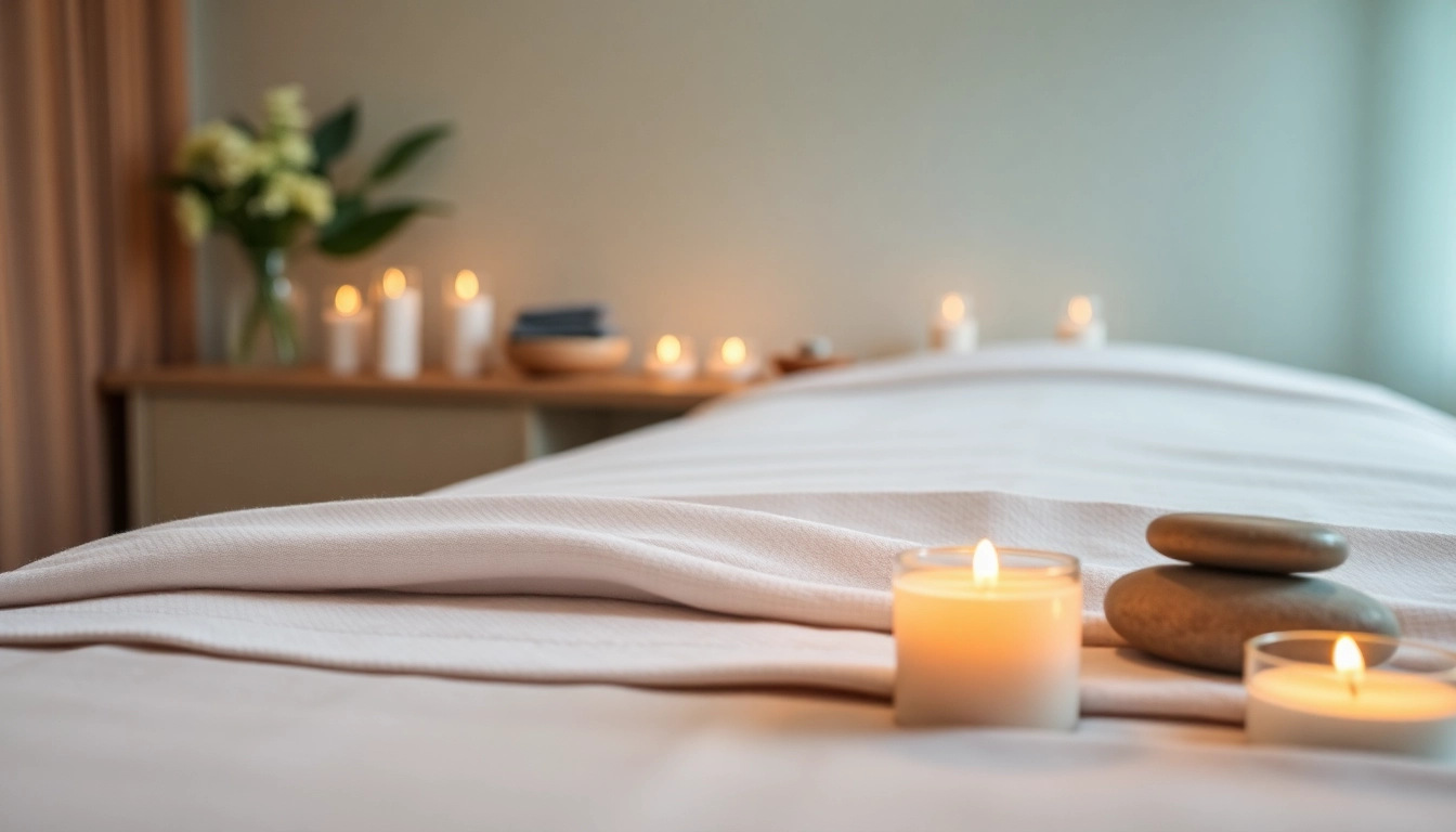 차분한 분위기와 은은한 조명이 어우러진 동탄출장마사지의 편안한 마사지 환경.