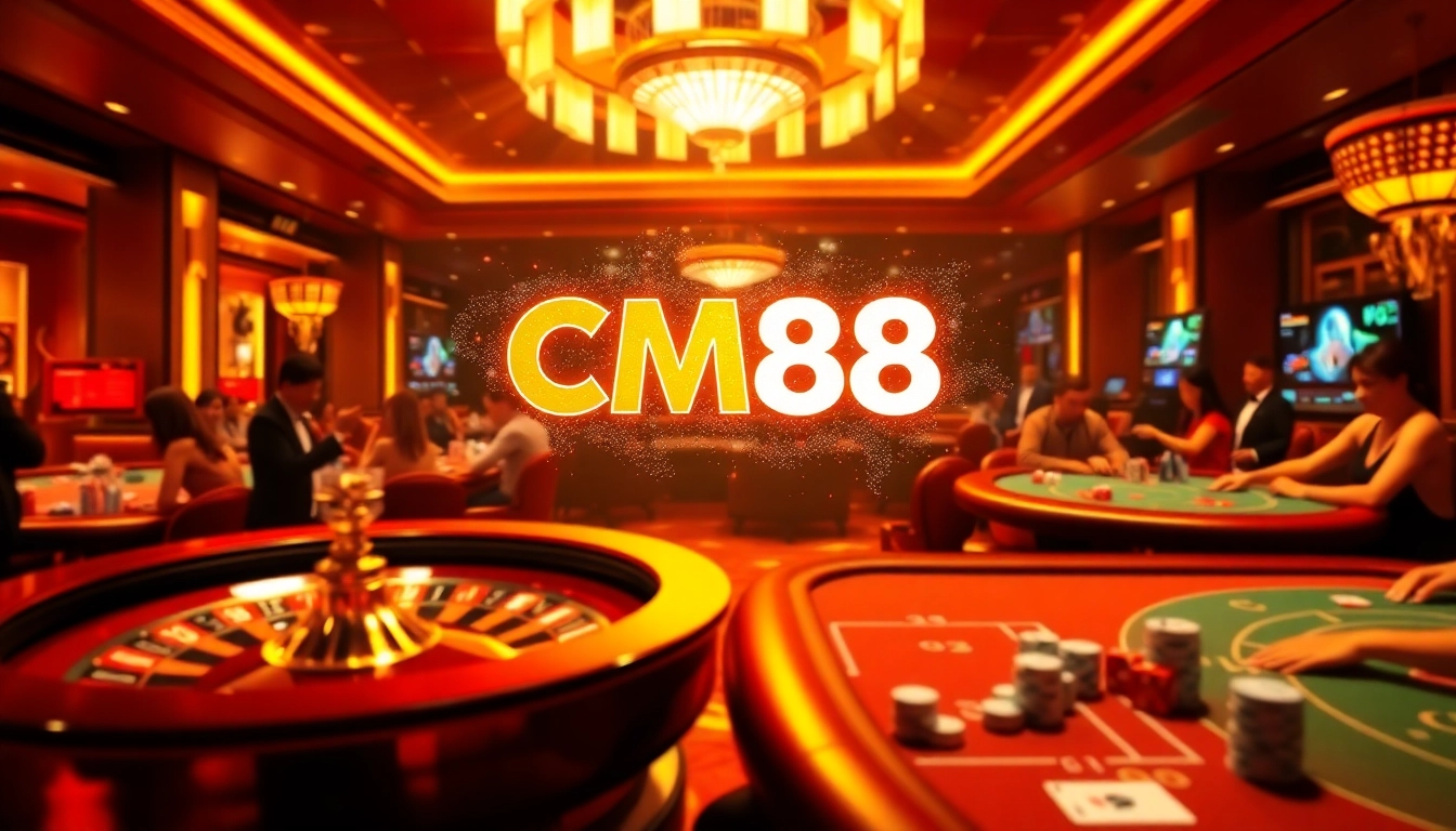 Players enjoying a thrilling CM88 roulette game in a luxurious casino setting.